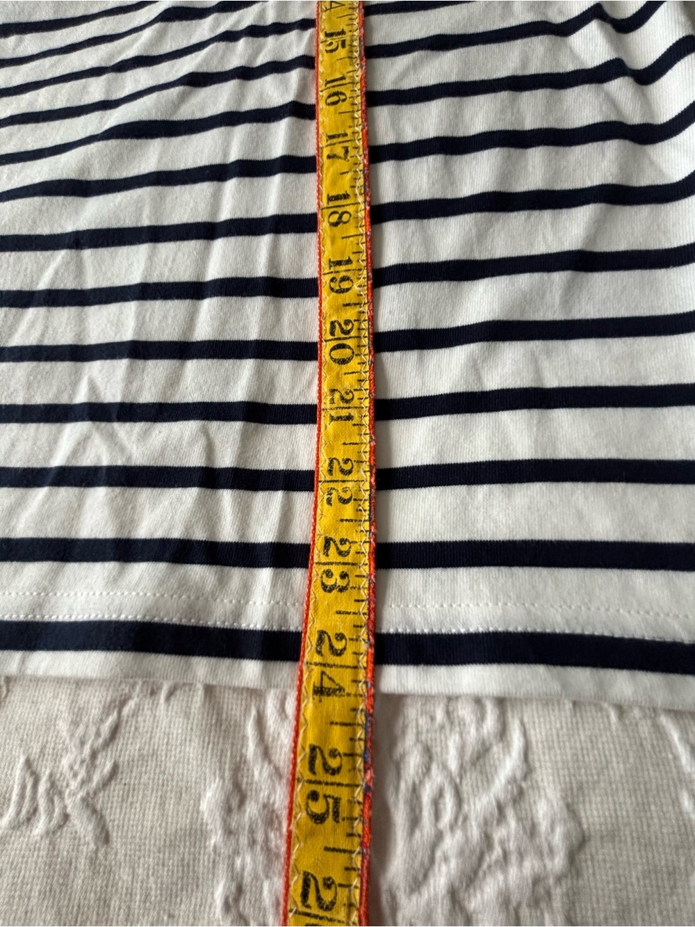 J. Crew Boyfriend Jersey T-shirt in Navy Stripe - Picture 7 of 10